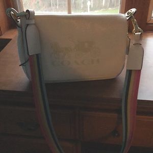Coach leather shoulder bag